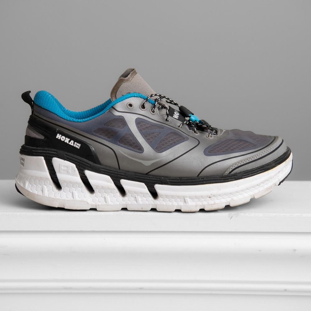 Hoka Conquest Mens Sz 9  Running Shoes Athleisure GorpCore Comfortable Gym Shoes